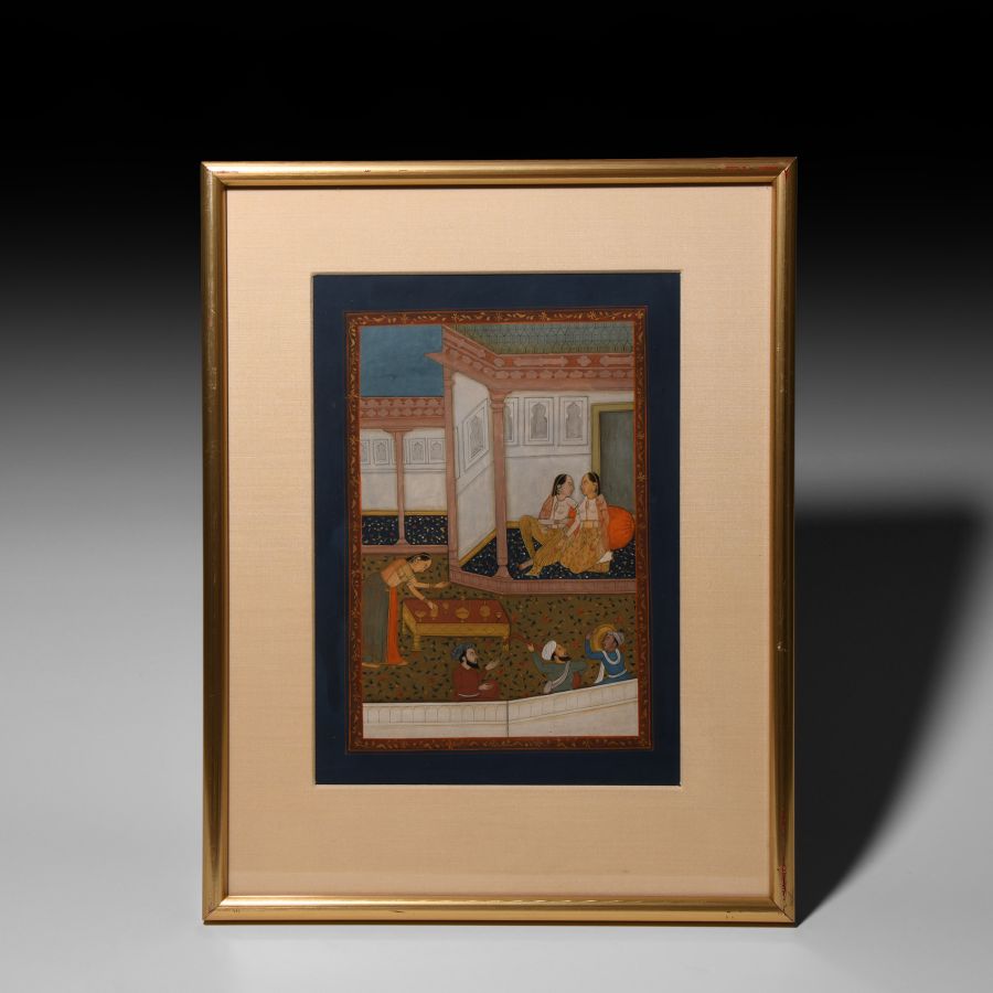 Framed Indian Watercolour Painting