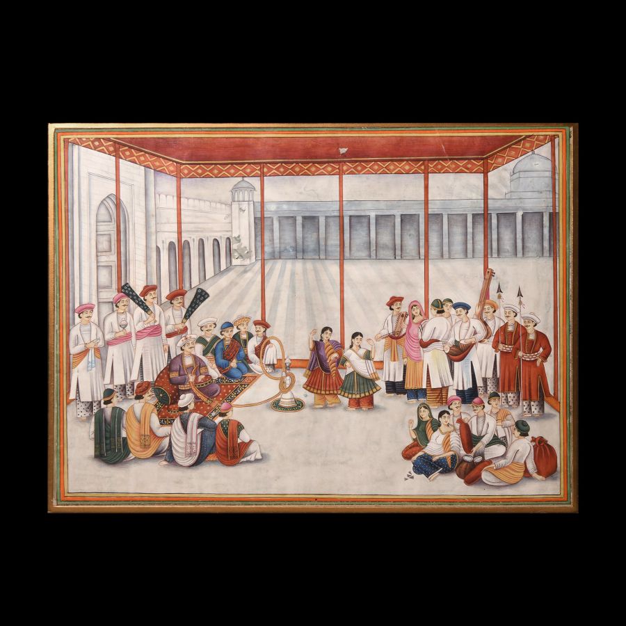 Indian Framed Watercolour Painting