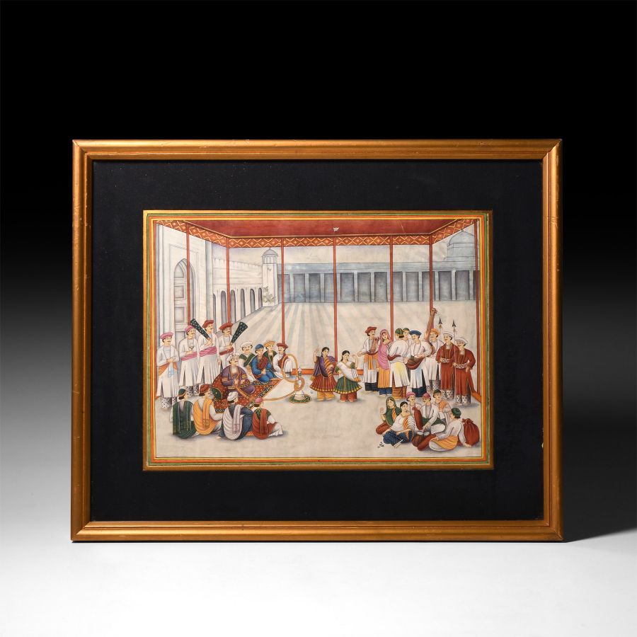 Indian Framed Watercolour Painting