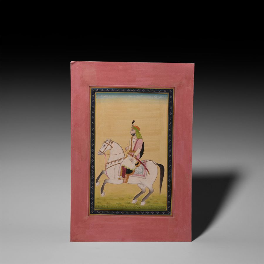 Indian Sikh School Painting of A Sikh Misl Leader