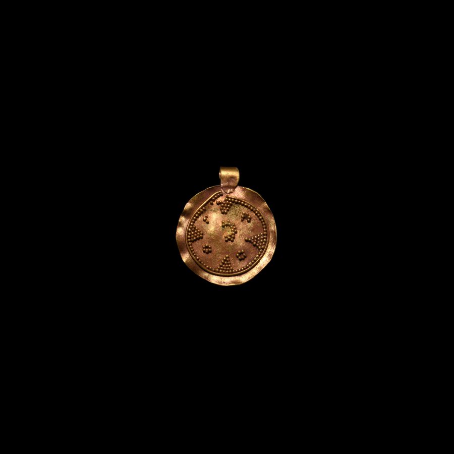 Migration Period Gold Filigree Bracteate Pendant