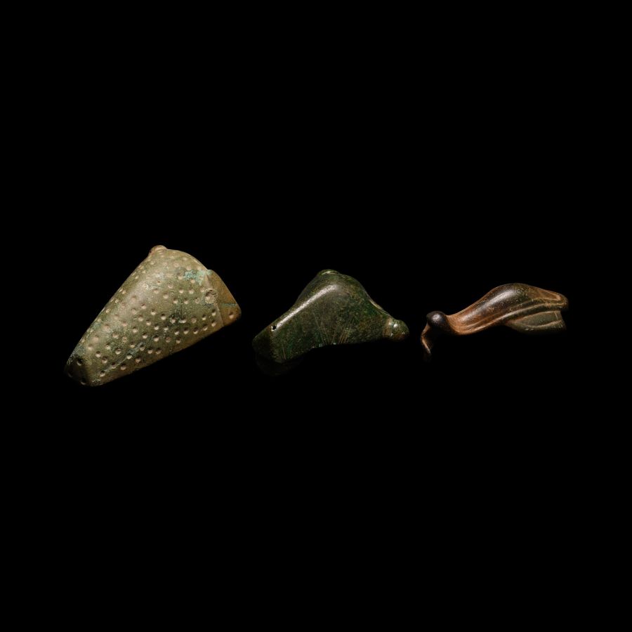 Scandinavian Viking Boar's Head Brooch Collection