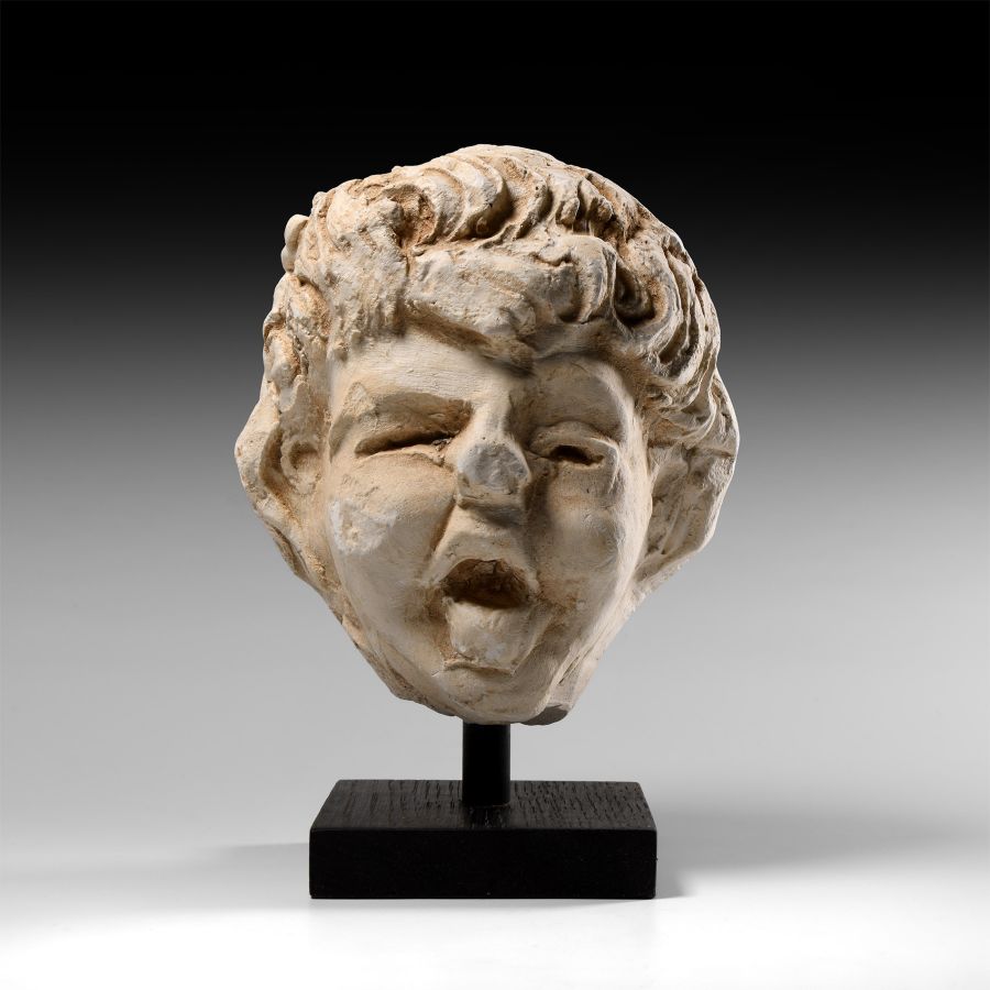 Roman Stucco Head of a Youth