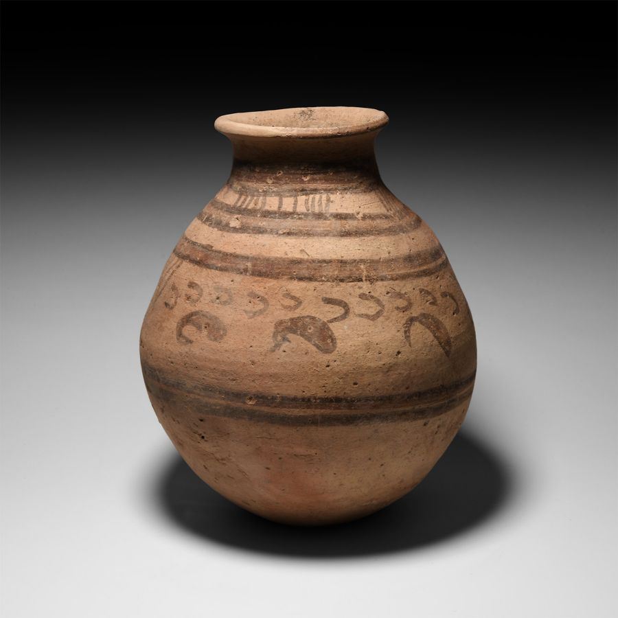 Western Asiatic Jar with Dolphins