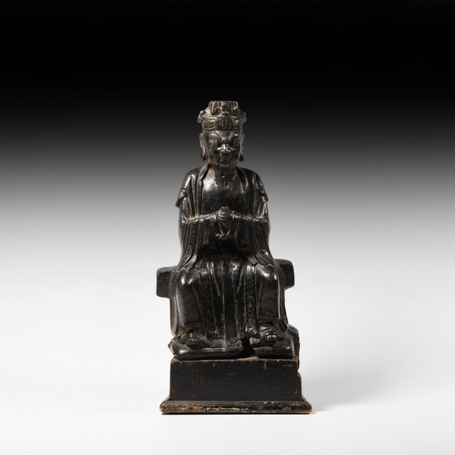 Chinese Ming Seated Magistrate Figurine