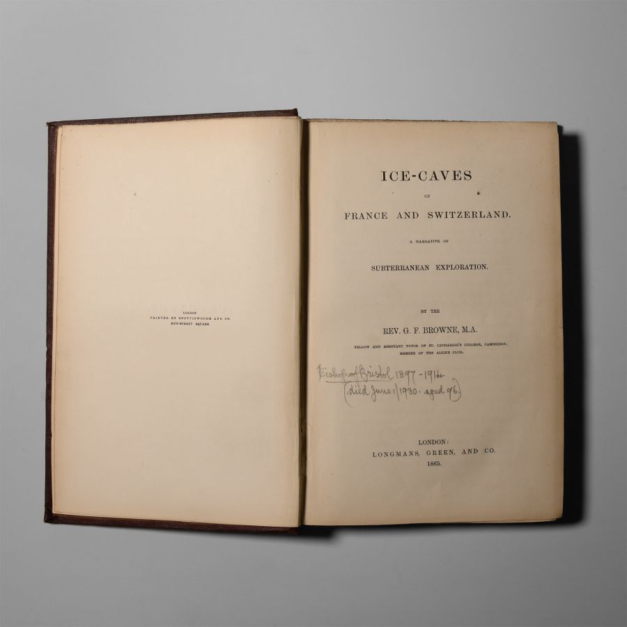 Natural History Books - Browne - Ice-Caves of France and Switzerland