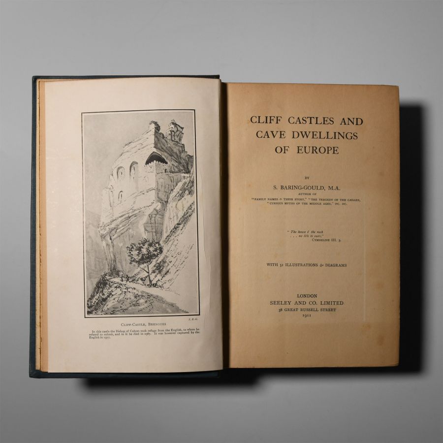 Natural History Books - Baring-Gould - Cliff Castles and Cave Dwellings of Europe