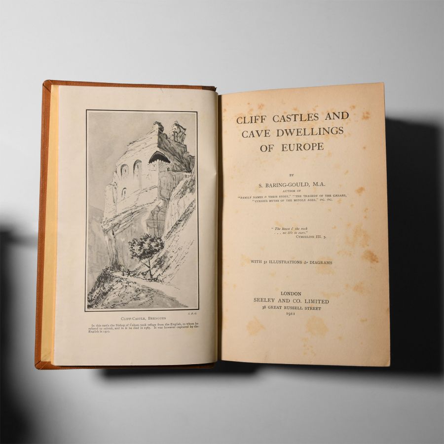 Natural History Books - Baring-Gould - Cliff Castles and Cave Dwellings of Europe