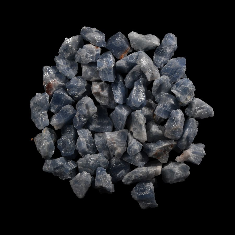 Natural History - Blue Calcite Mineral Specimens