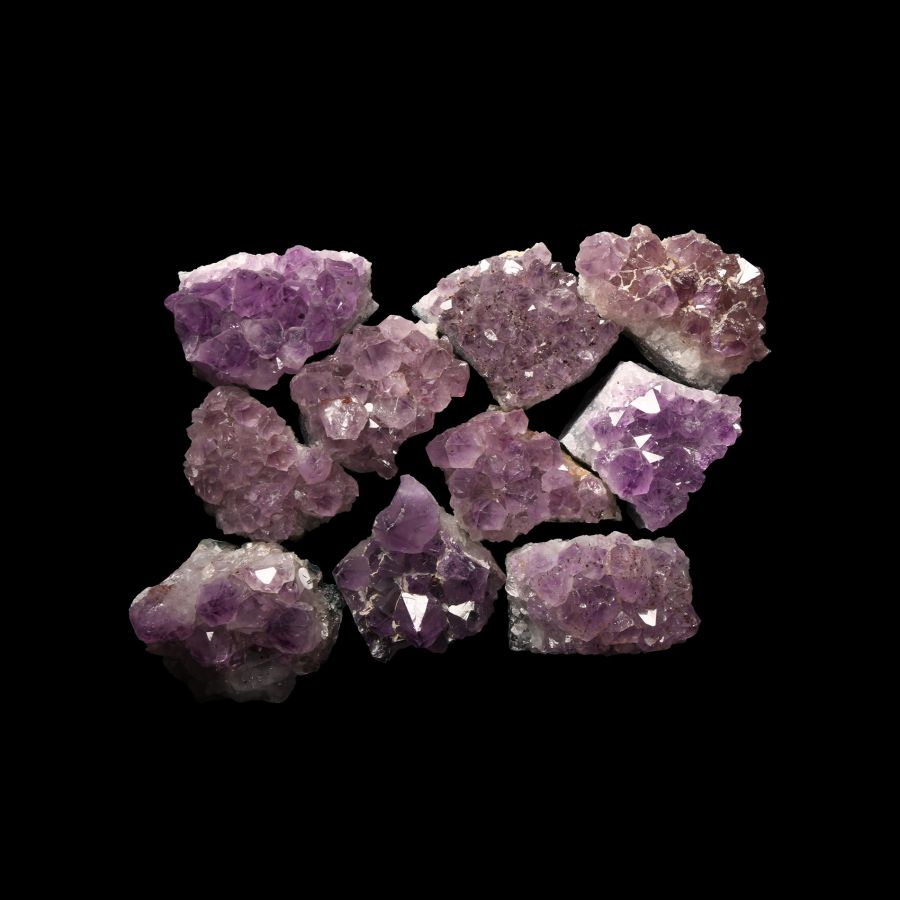 Natural History - Cut Amethyst Crystal Geode Section Group