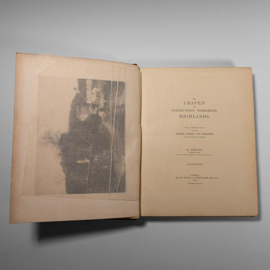 Natural History Books - Speight - Craven and North-West Yorkshire Highlands