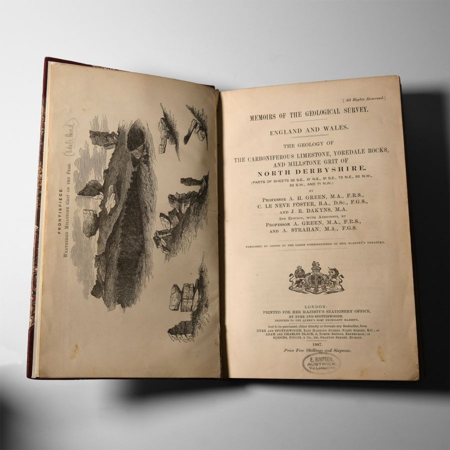 Natural History Books - Green - Memoirs of the Geological Survey
