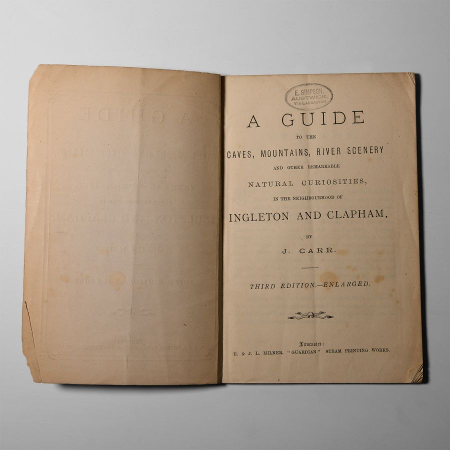 Natural History Books - Carr - Guide to the Caves, Mountains River Scenery