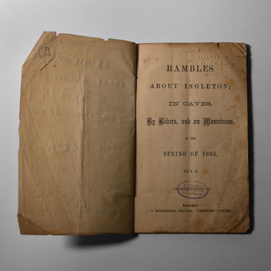 Natural History Books - Carr - Rambles About Ingleton in Caves