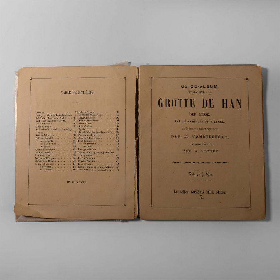 Natural History Books - Vanderhecht - Guide-Album du Voyageur a la Grotte de Han-sur-Lesse
