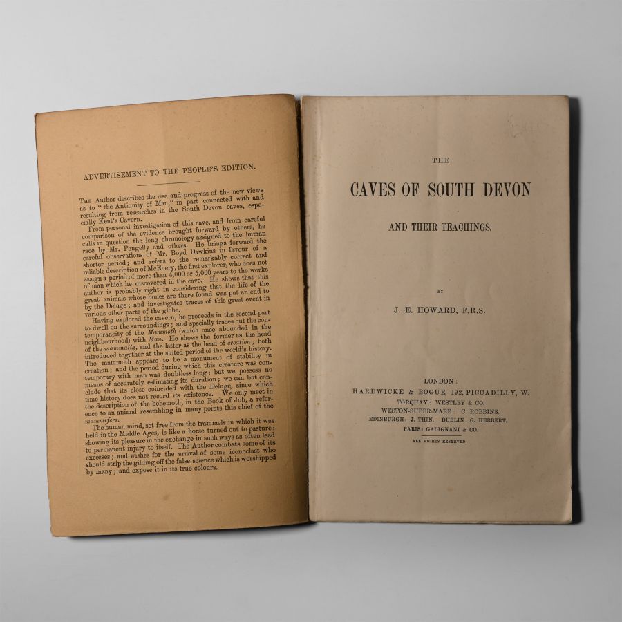 Natural History Books - Howard - Caves of South Devon