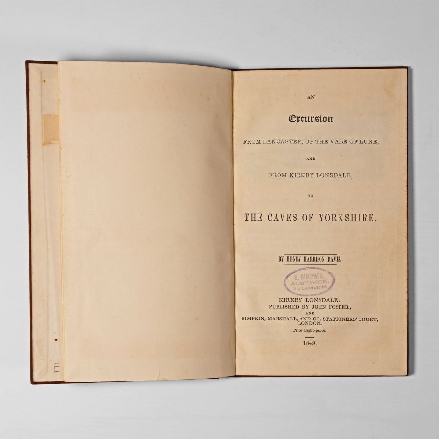 Natural History Books - Davis - Excursion from Lancaster up the Vale of Lune