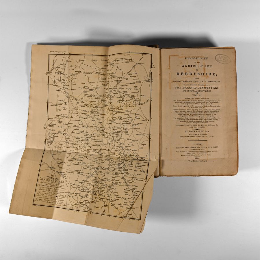 Natural History Books - Farey - General View of the Agriculture and Minerals of Derbyshire