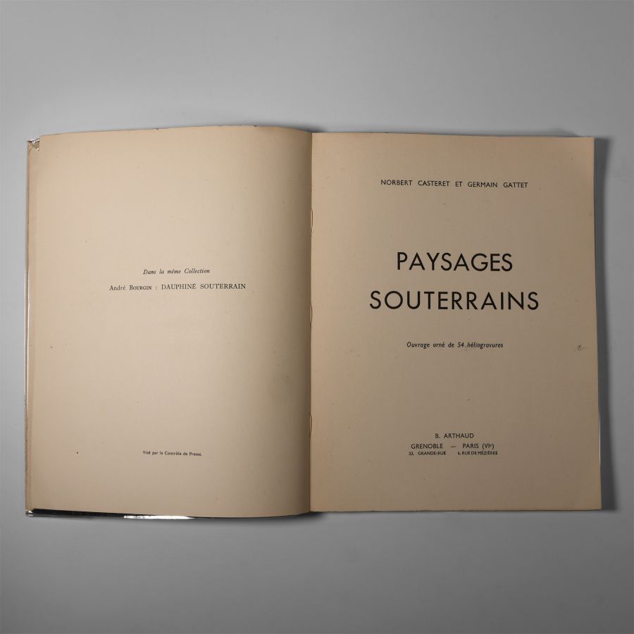 Natural History Books - Casteret / Gattet - Paysages Souterrains