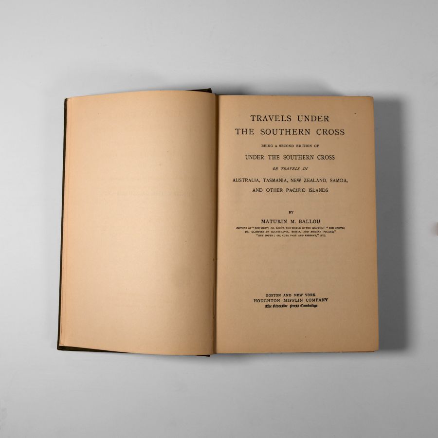 Natural History Books - Ballou - Travels Under the Southern Cross