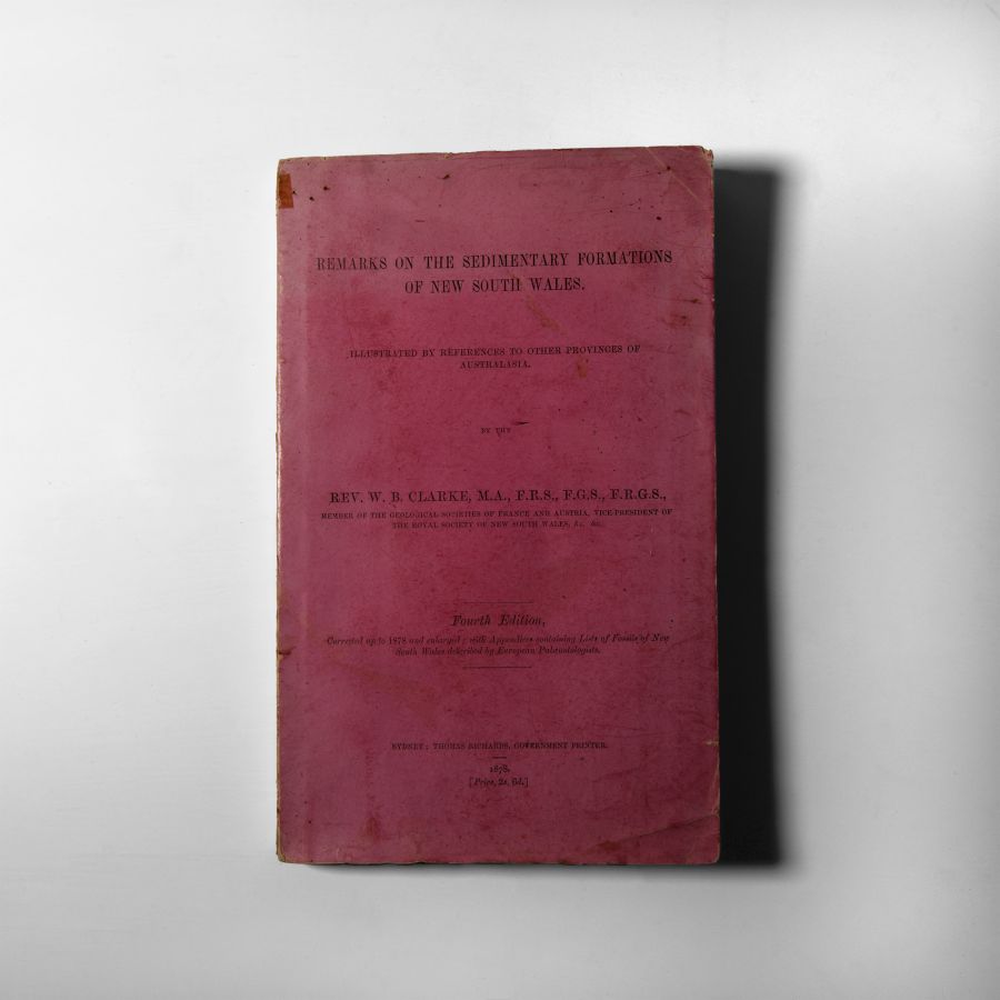 Natural History Books - Clarke - Remarks on the Sedimentary Formations of NSW