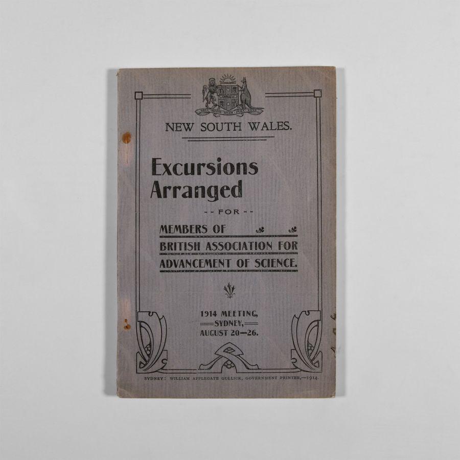 Natural History Books - Australia, New South Wales - Excursions Arranged for Members of BAAS