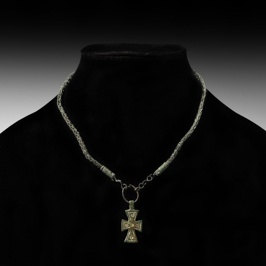 Byzantine Chain with Cross Pendant