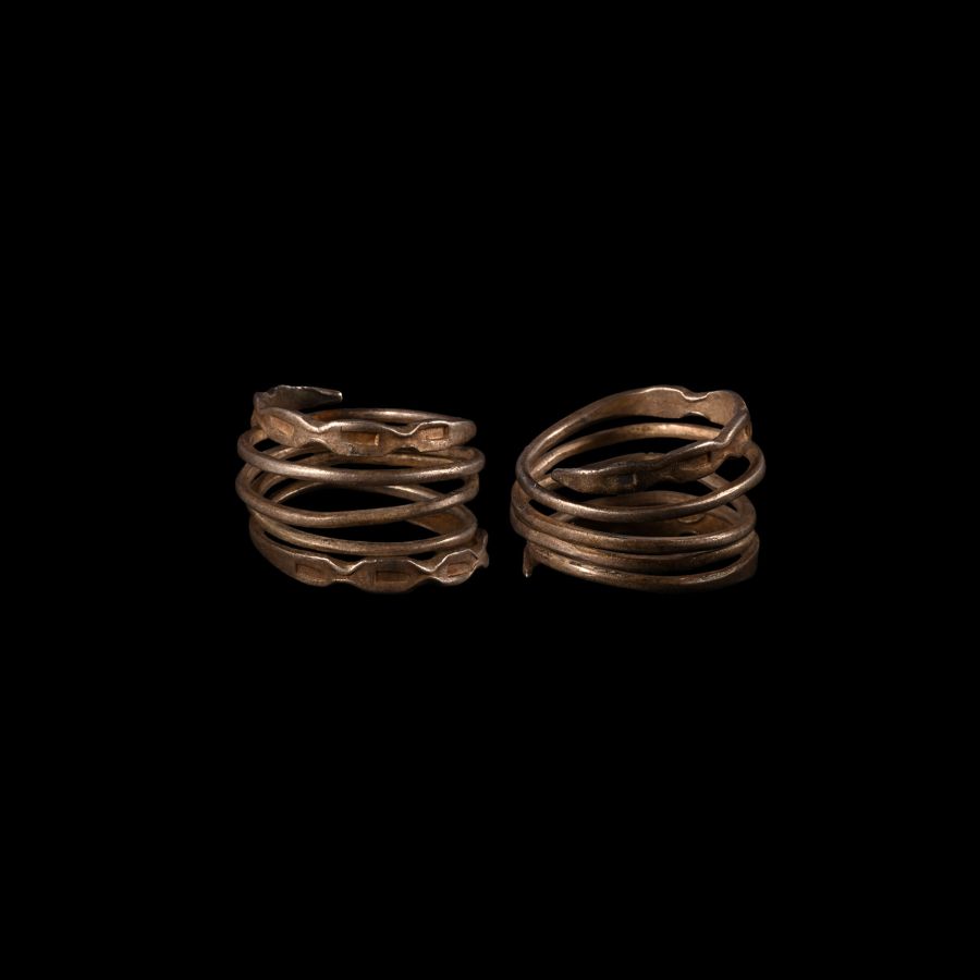 Viking Period Silver Coiled Ring