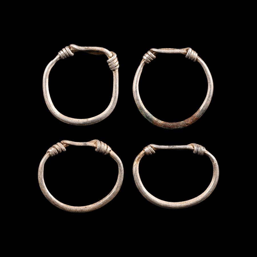 Viking Period Silver Expanding Ring Group