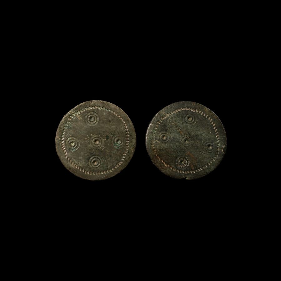 Anglo-Saxon Disc Brooch Pair