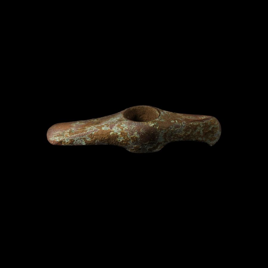 Bronze Age Boat-Shaped Copper Axe Adze