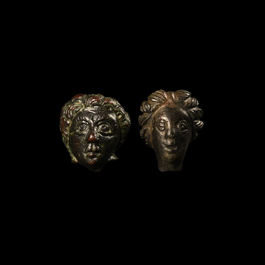 Roman Goddess Statuette Heads
