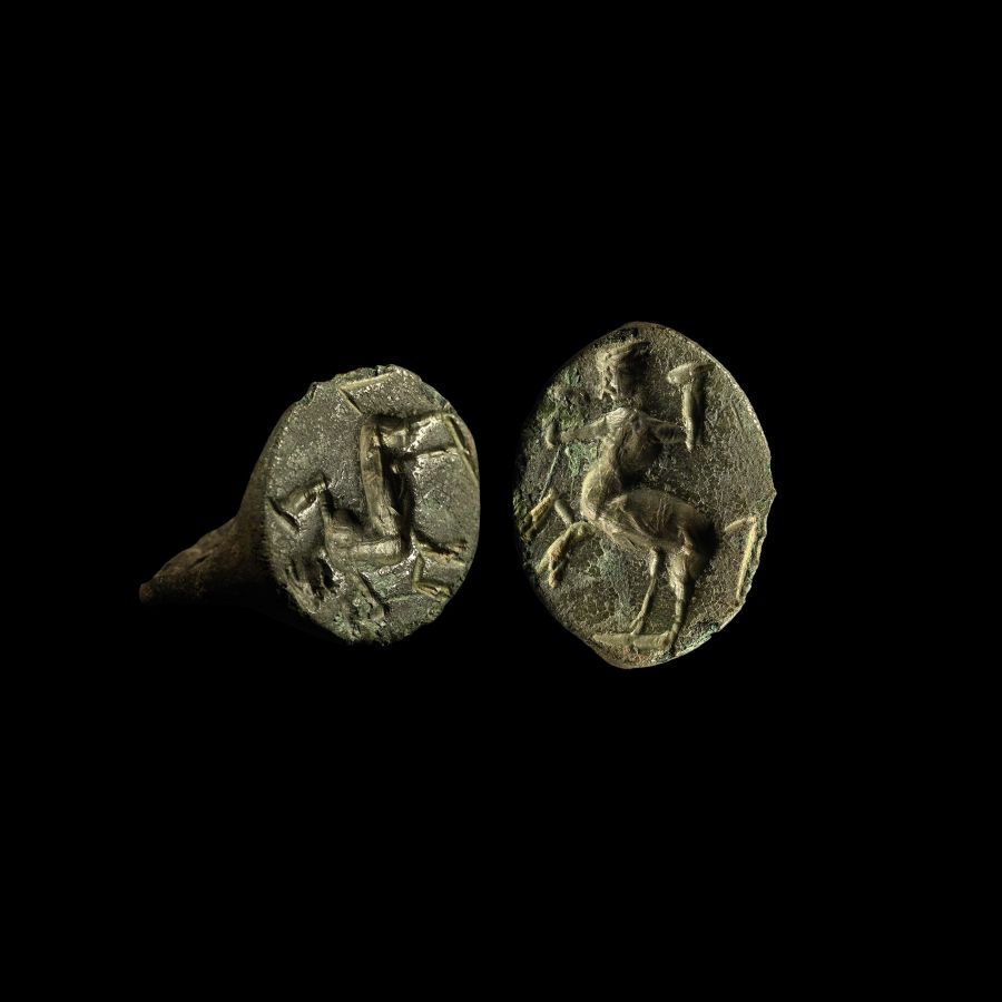 Greek Seal Ring with Centaur
