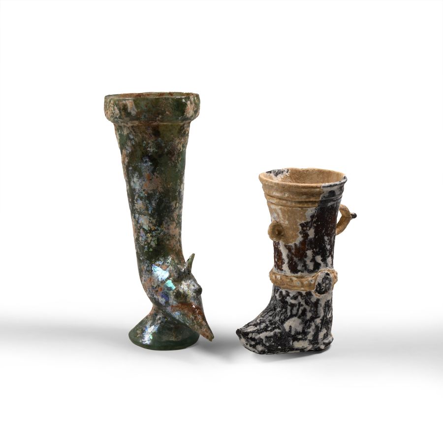Roman Style Glass Vessel Group