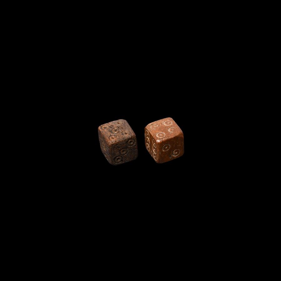 Roman Bone Dice Pair
