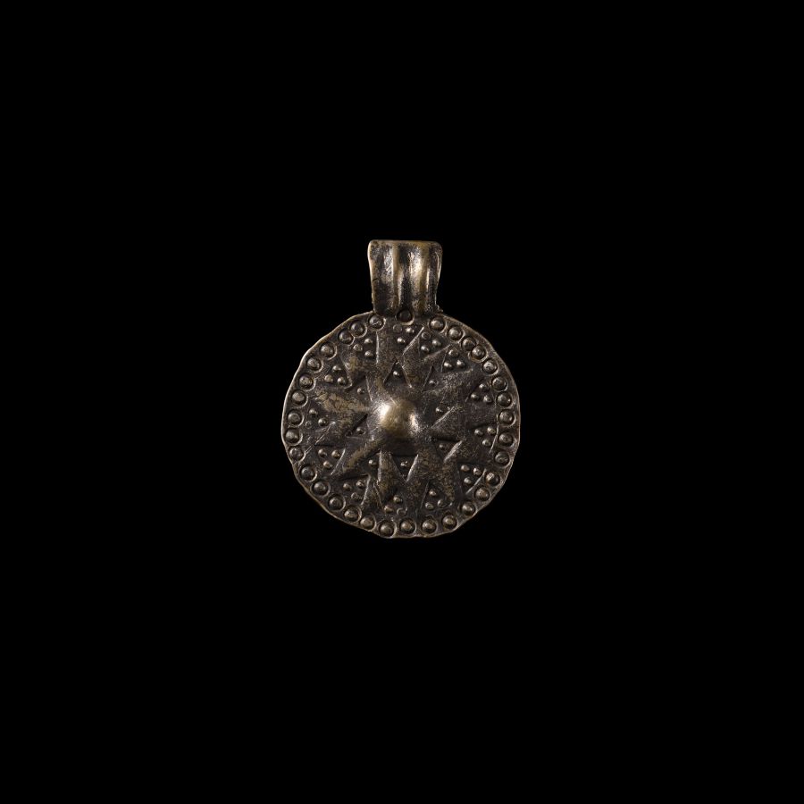 Viking Age Stamped Silver Pendant