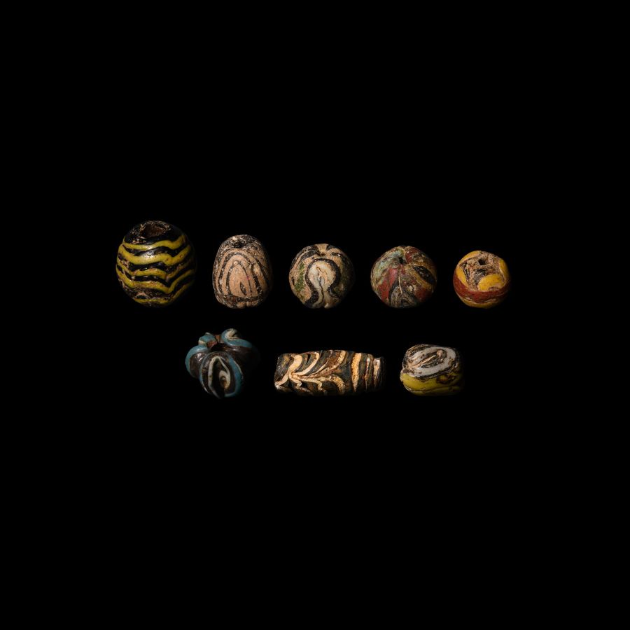 Roman Glass Bead Collection
