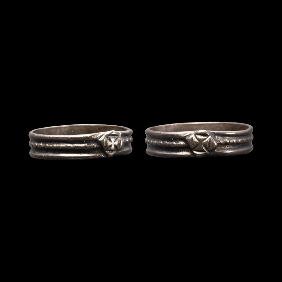 'The Lonsdale' Medieval Silver Ring with Cross Pattee