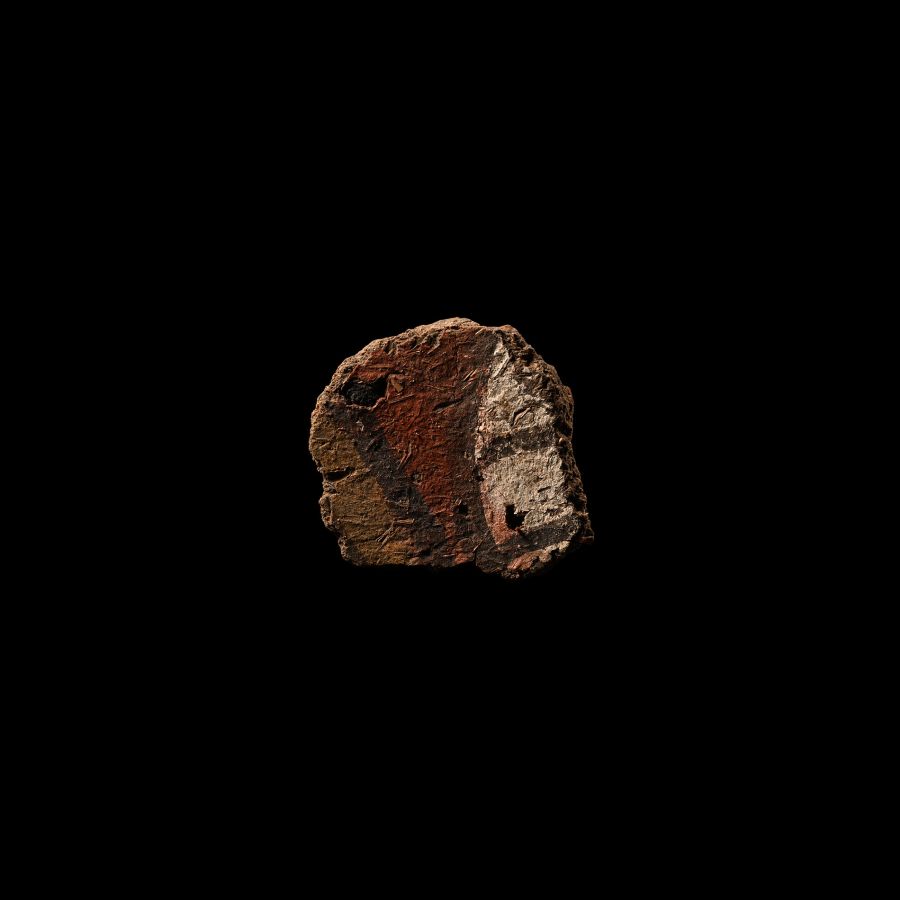 Egyptian Palace of Amenophis III Painted Wall Plaster