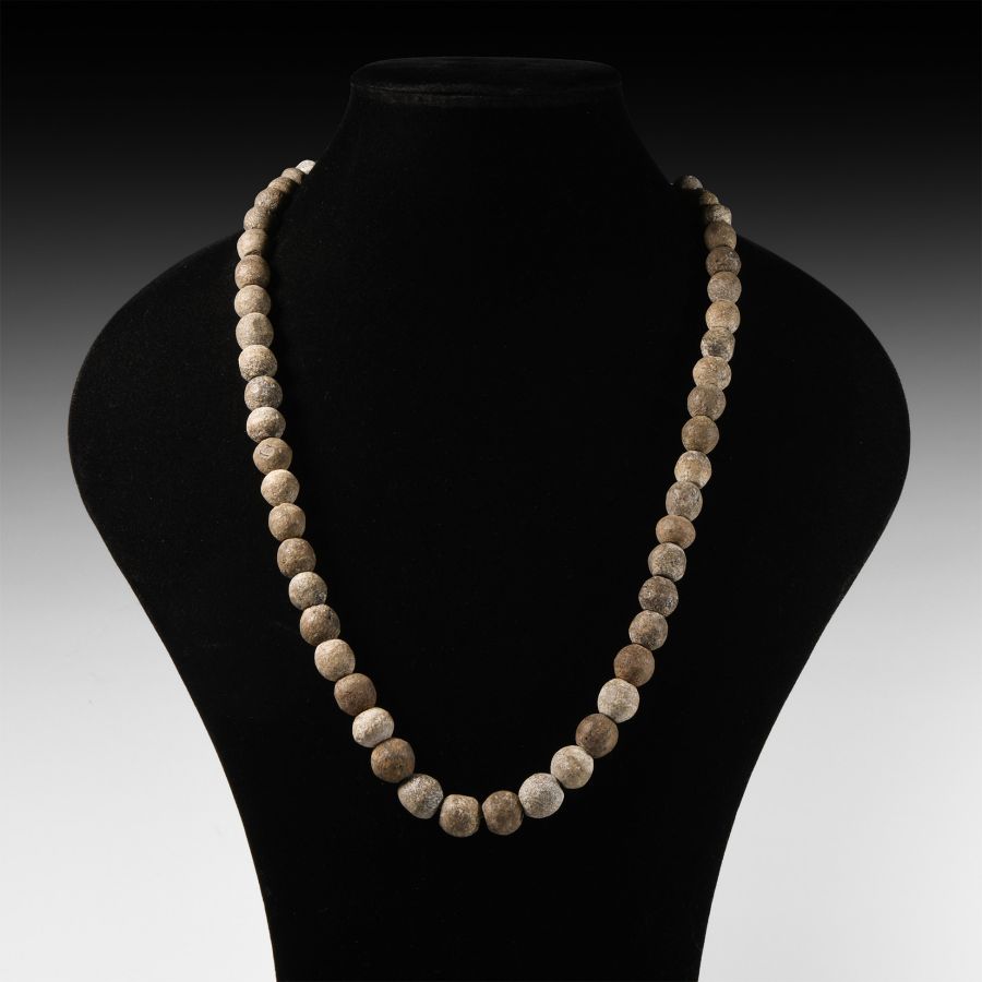 Natural History - Woolly Mammoth Bone Bead Necklace String