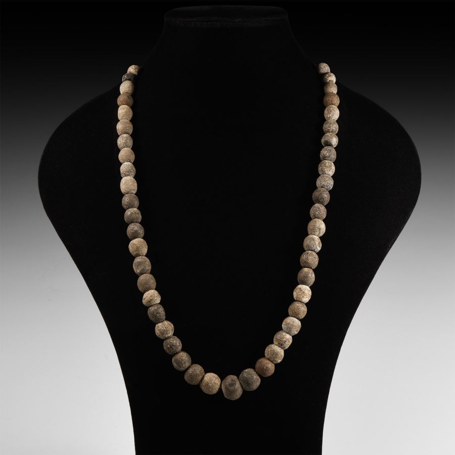 Natural History - Woolly Mammoth Bone Bead Necklace String