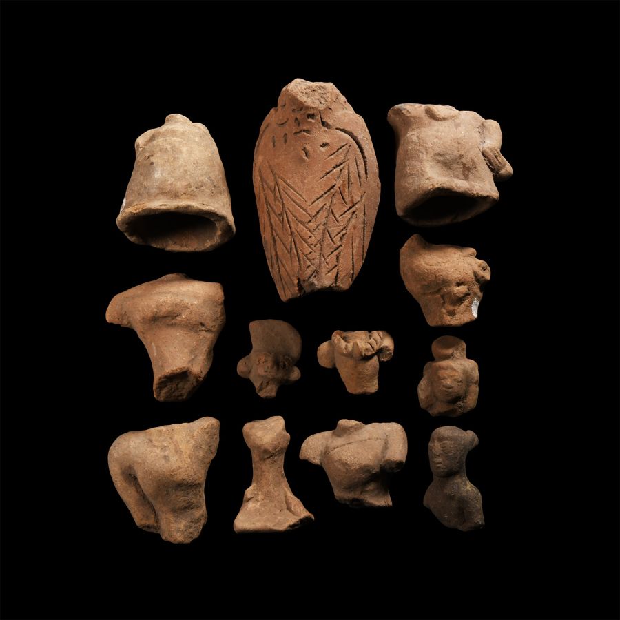 Javanese Majapahit Terracotta Pottery Fragments