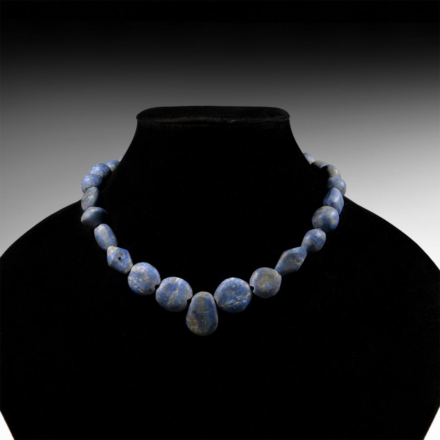 Bactrian Style Lapis Lazuli Bead Necklace