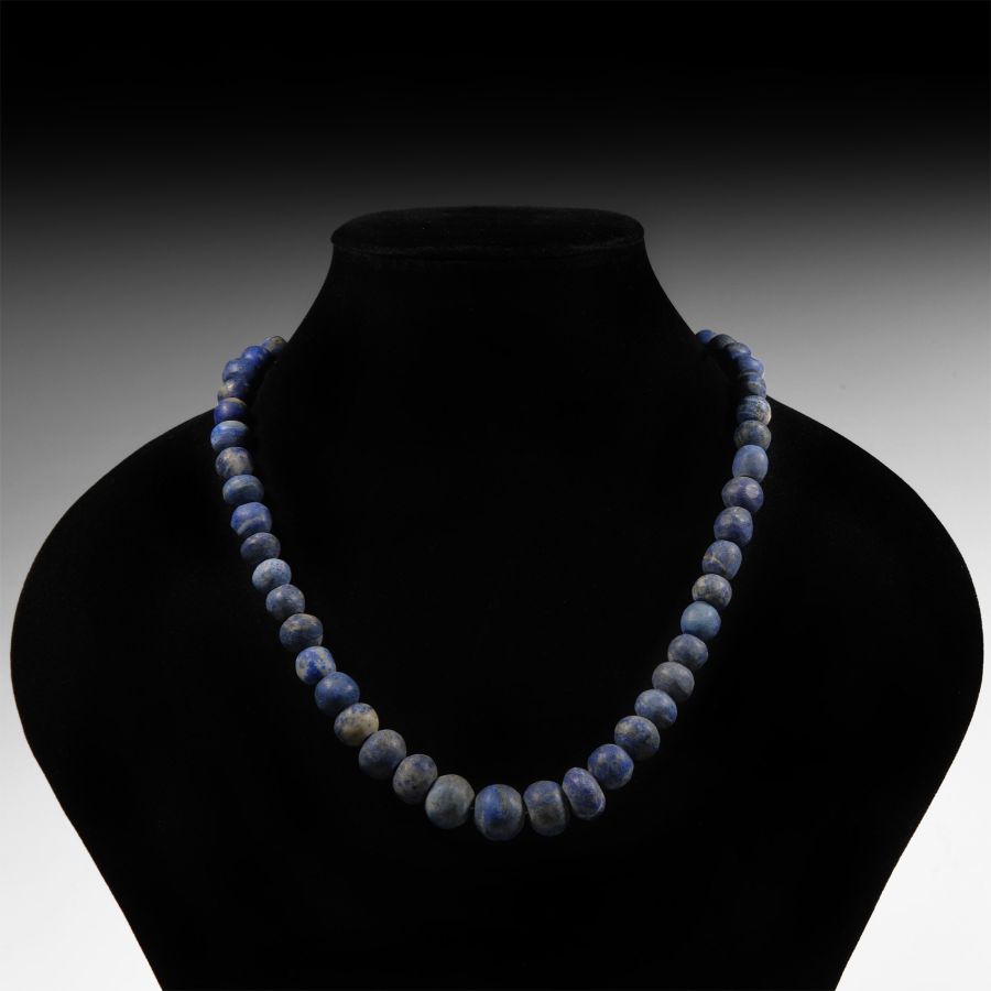 Bactrian Style Lapis Lazuli Bead Necklace