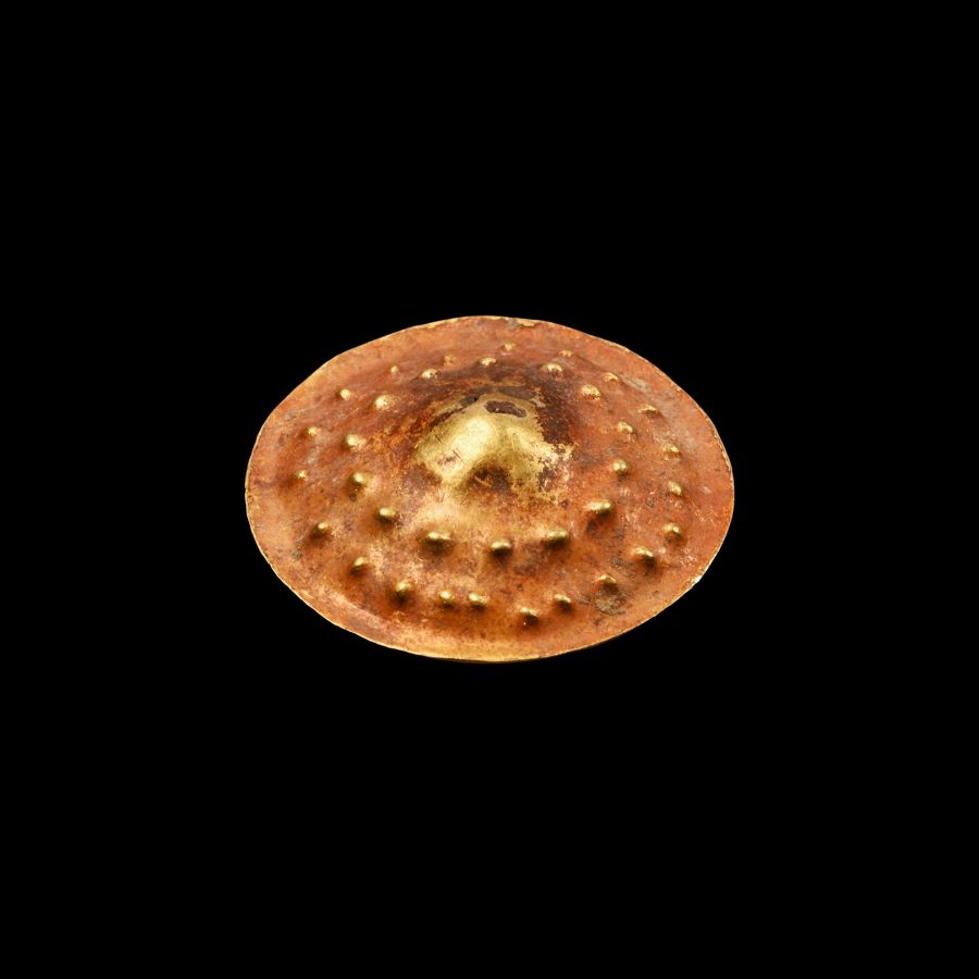 Viking Age Miniature Gold Shield Boss