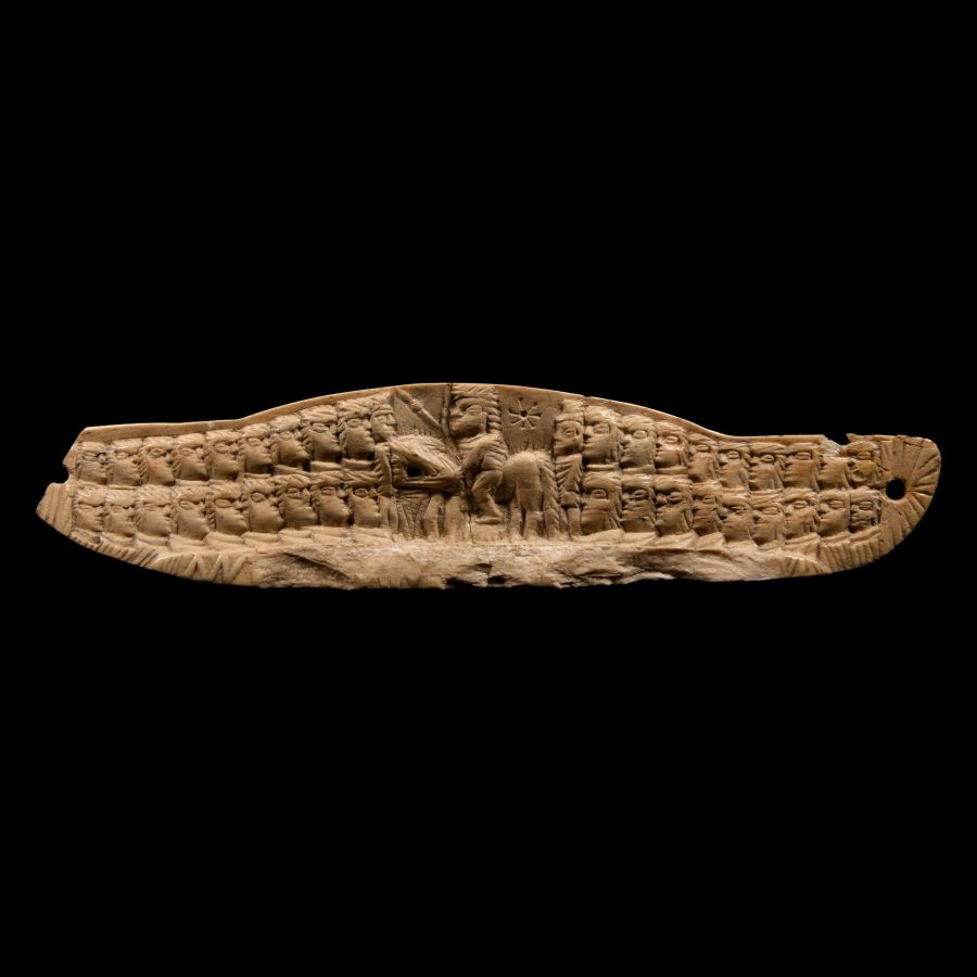 Post Roman Gallic Figural Amuletic Bone Carving