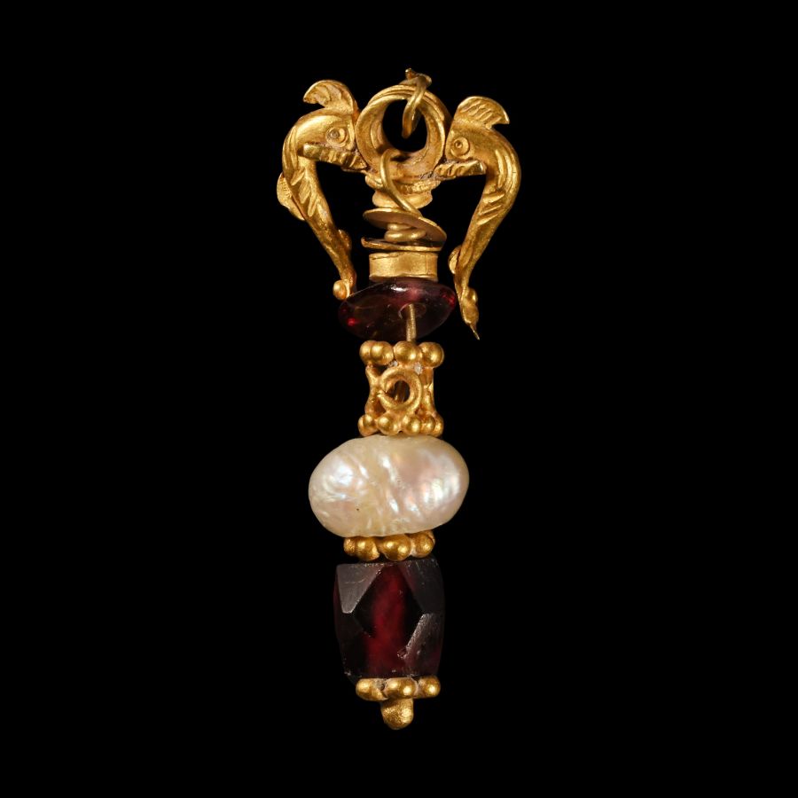 Greek Gold Dolphin Pendant