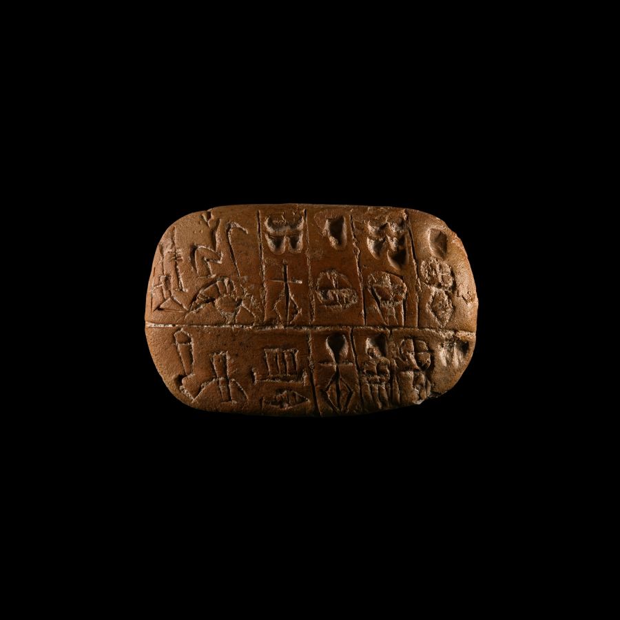Mesopotamian Pictographic Administrative Tablet