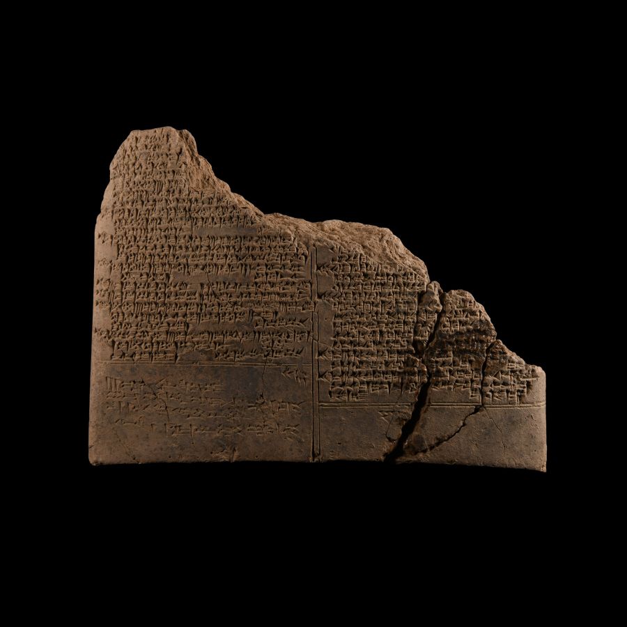 Large Babylonian Cuneiform Tablet Fragment Concerning the Study of the Sacrificial Liver