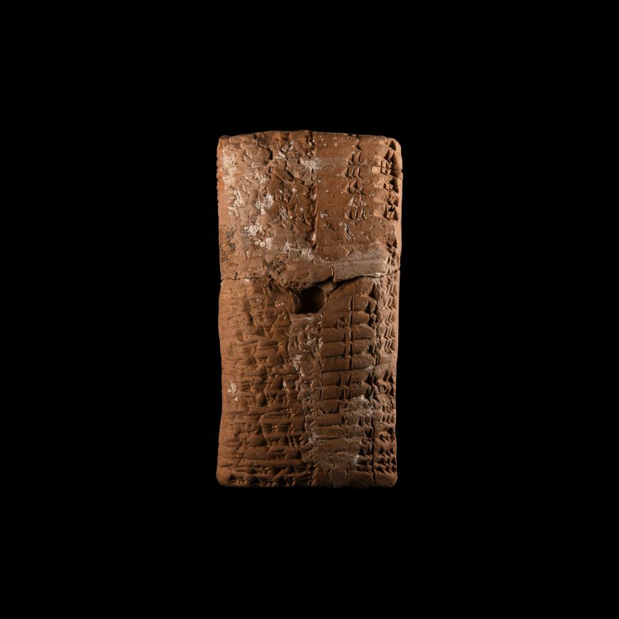 Cuneiform Accounting Tablet Listing a Distribution to a Series of Babylonian Soldiers